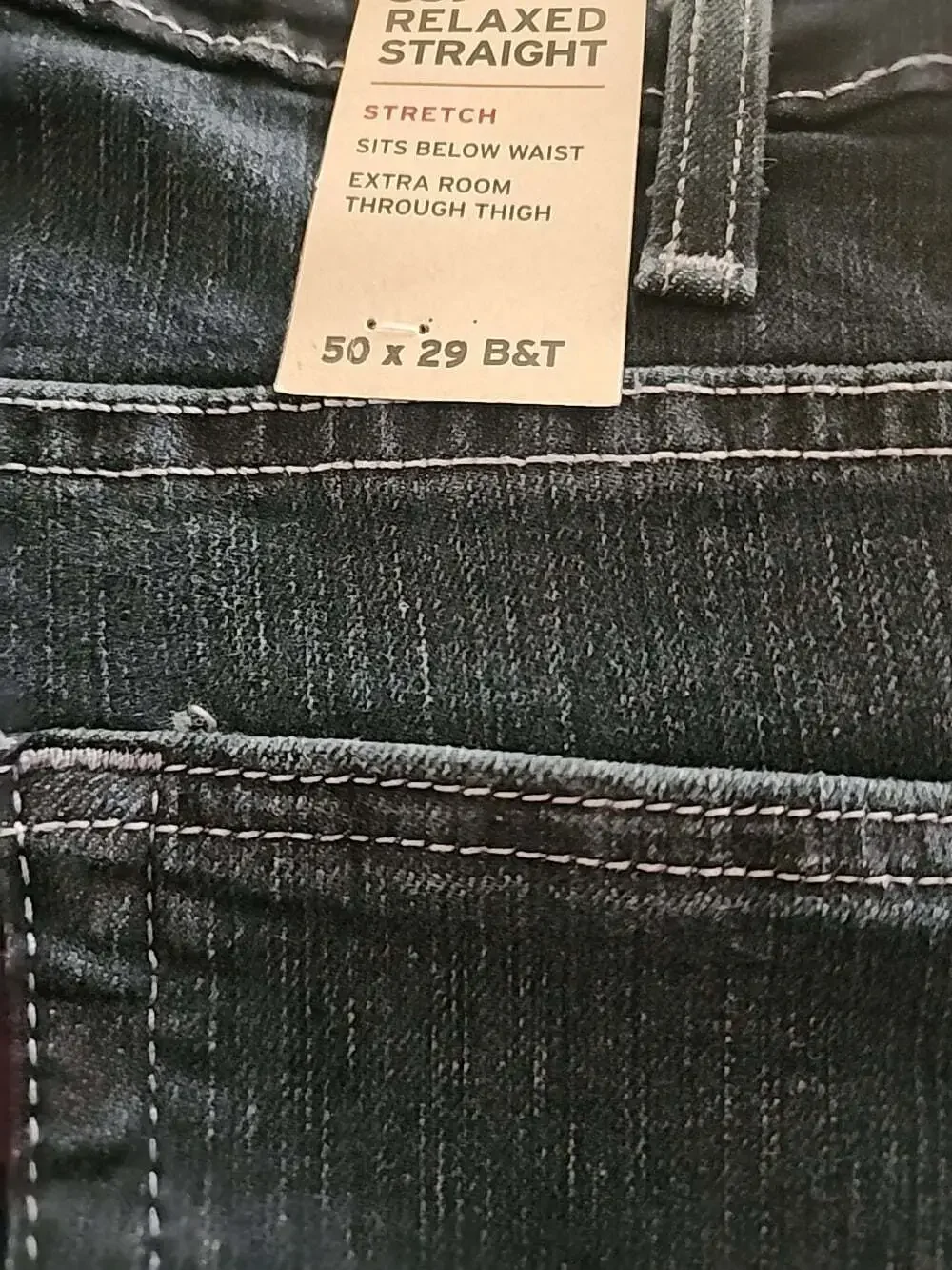 Levis 559 Relaxed Straight Jeans Mens 50x29 Denim NEW NWT Big Tall L100 Comfy